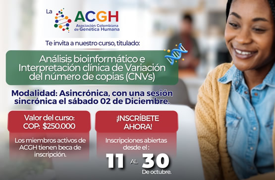 Curso: Análisis bioinformático de estudios de NGS e interpretación y clasificación de variantes